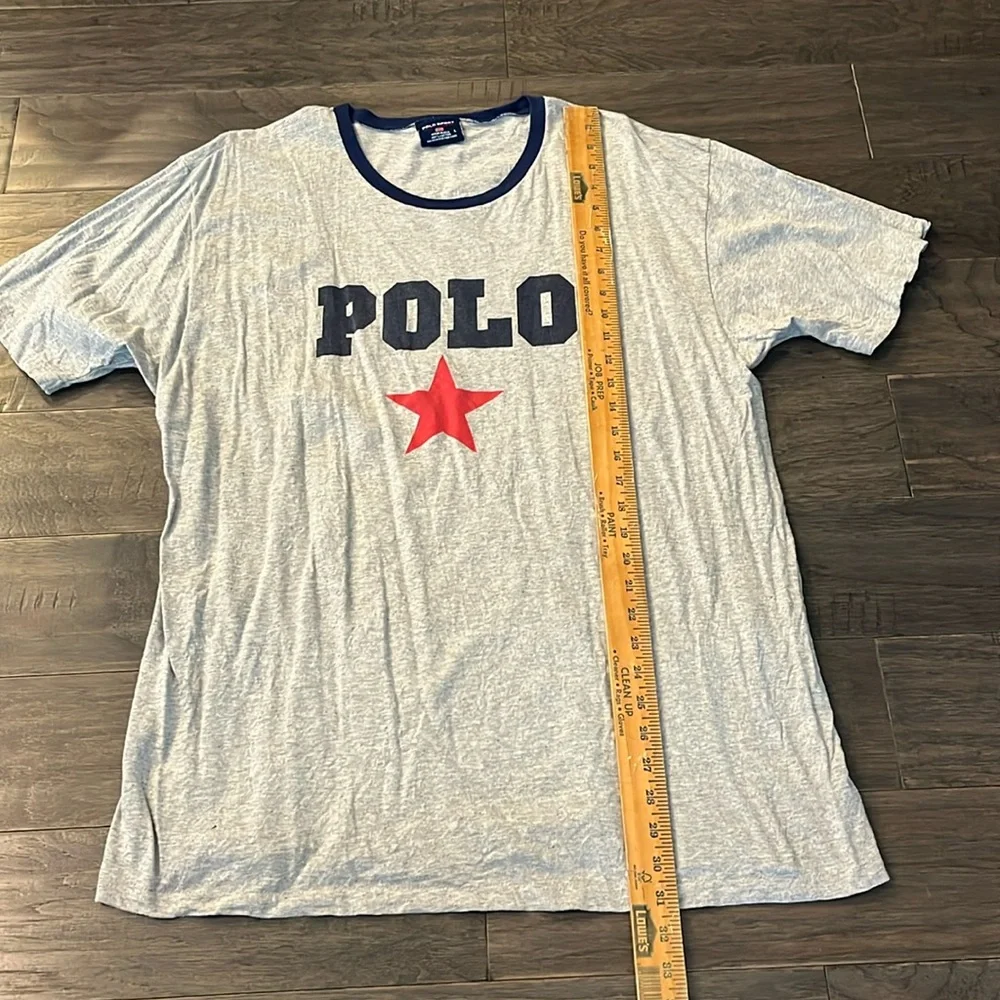 Polo Sport Ralph Lauren Ringer Star T Shirt vintage Made in USA Mens Size Large